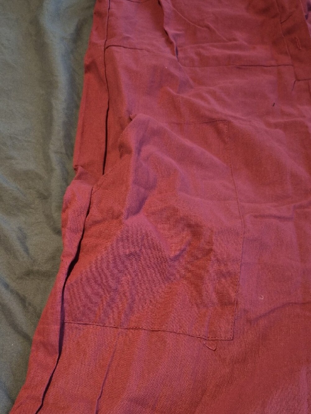 Womens Sleeveless Raspberry Wide-Leg Jumpsuit - Picture 3 of 6